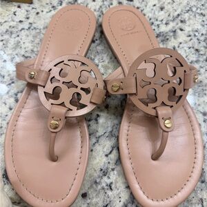 Tory Burch Beige Leather Sandals